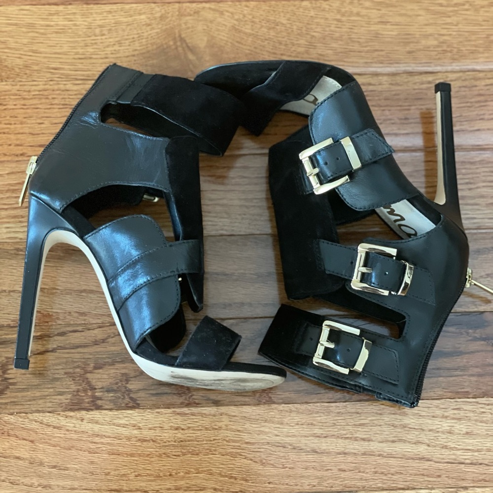 Black heeled sandal size 5, Sam Edelman
